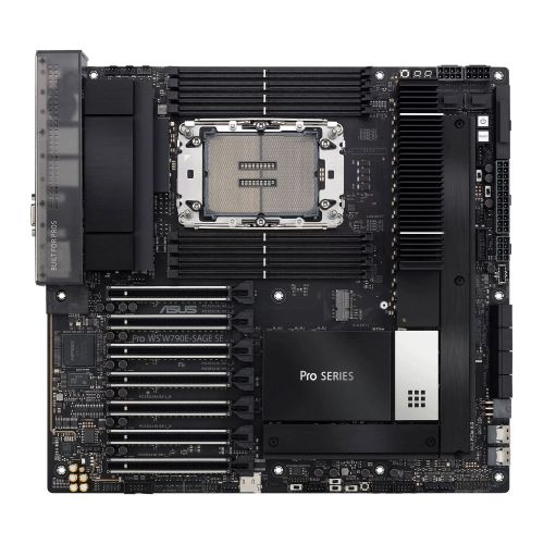 Asus PRO WS W790E-SAGE SE, Workstation, Intel W790, LGA4677, EEB, 8 DDR5, Dual 10G LAN,  IPMI Remote Management, SlimSAS, PCIe5, 3x M.2 Asus PRO WS W790E-SAGE SE, Workstation, Intel W790, LGA4677, EEB, 8 DDR5, Dual 10G LAN,  IPMI Remote Management, SlimSAS, PCIe5, 3x M.2